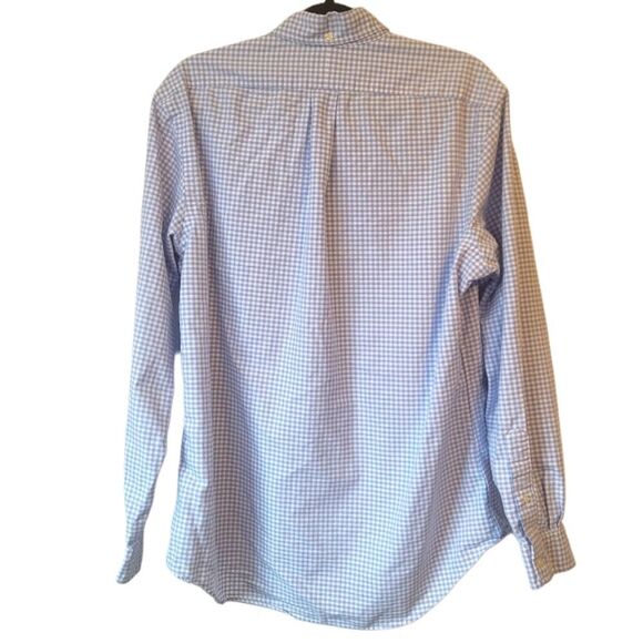 Ralph Lauren Men's Classic Fit Light Blue Gingham 100% Cotton Button Down Shirt - Picture 2 of 6